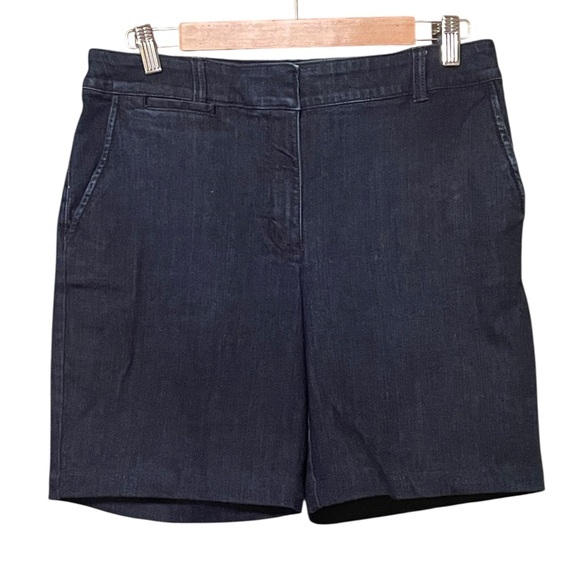 Talbots Blue Denim Stretch Shorts Jorts IN3028 - Picture 1 of 4
